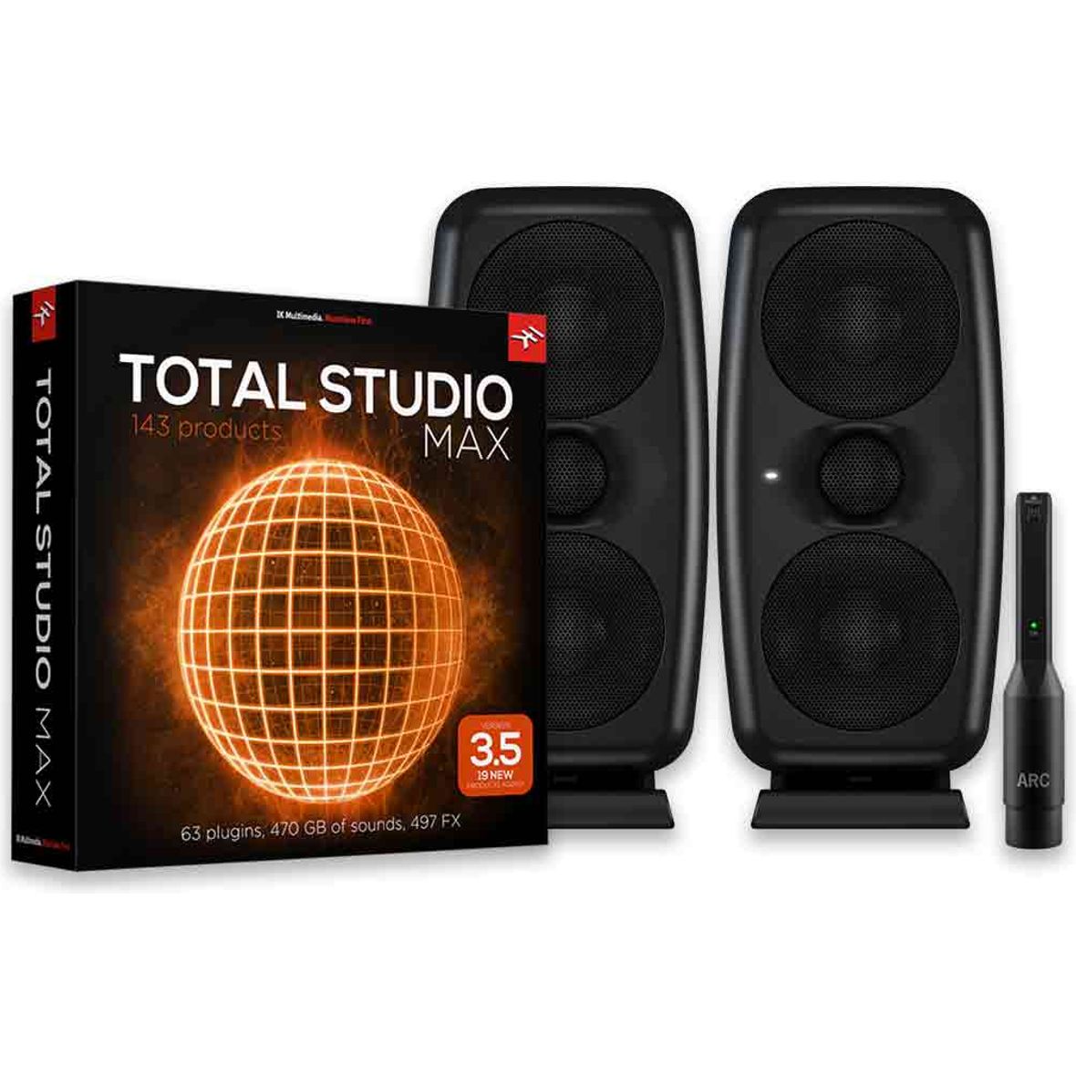 IK Multimedia iLoud MTM (Pair) + Total Studio 3.5 MAX Bundle