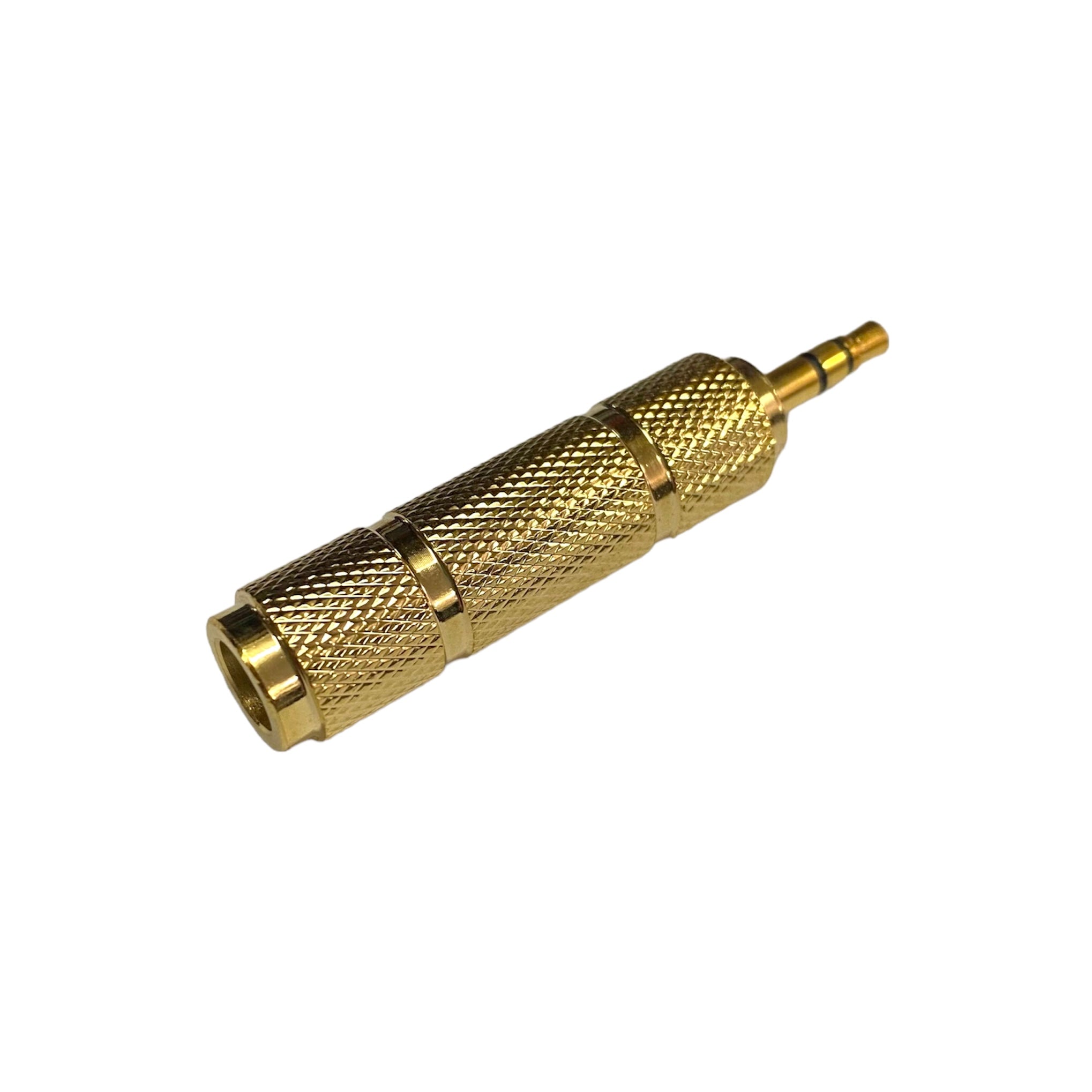 Adaptor - Stereo 6.3mm Female to 3.5mm Male - Gold
