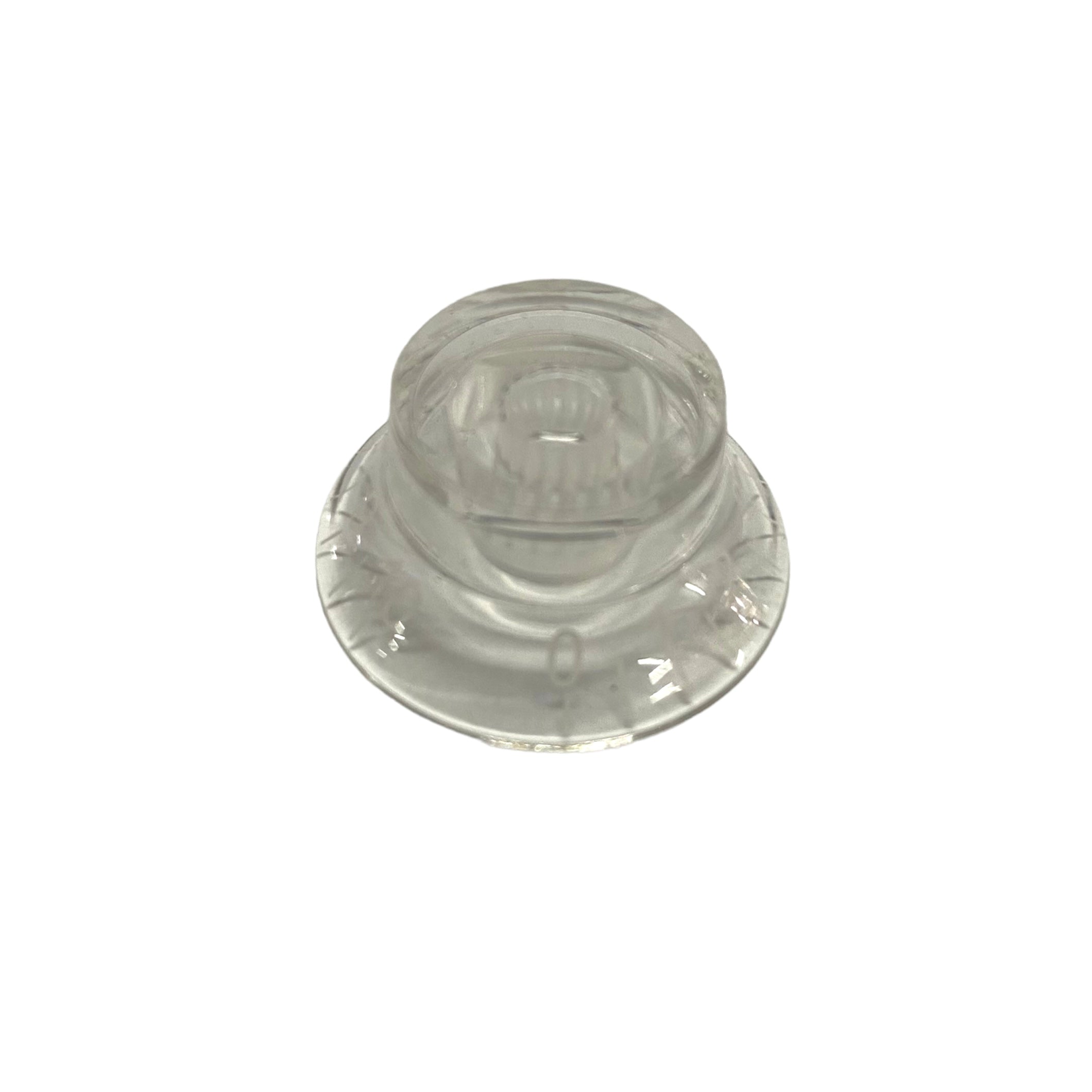 Knob - LP Tapered Style - Clear/White