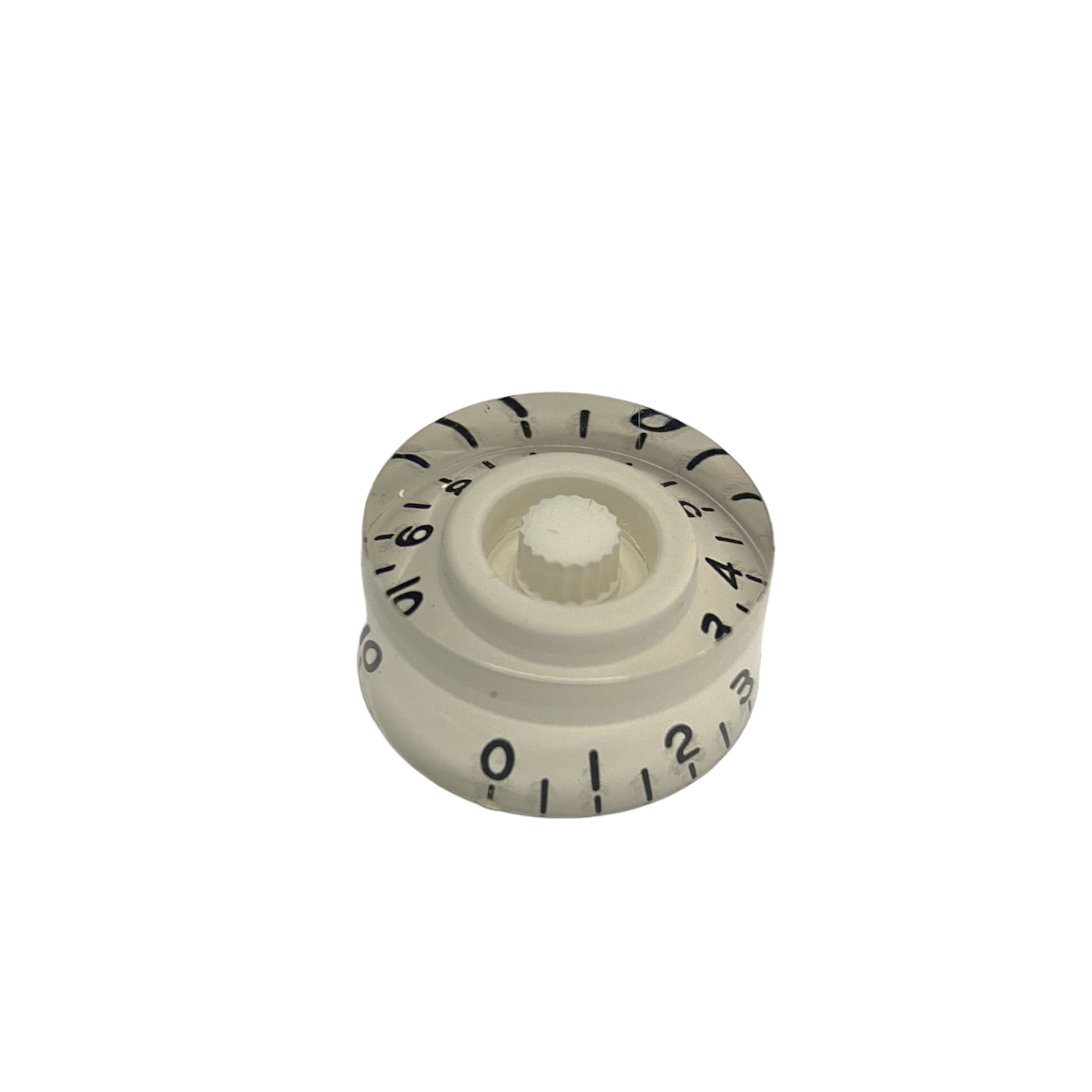 Knob - LP Speed Style - White/Bold Black