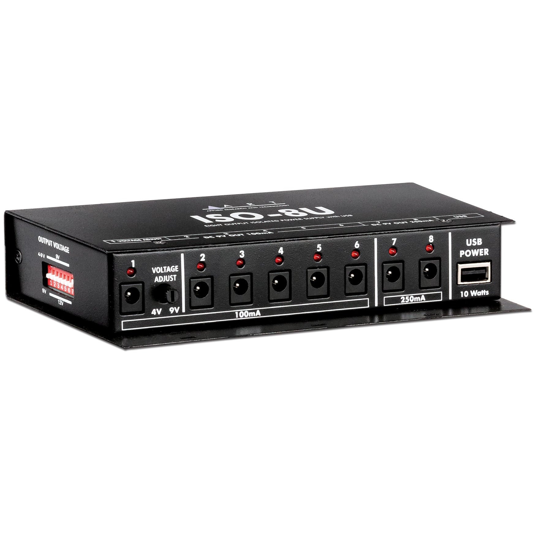 ART Pro Audio ISO-8U eight output power supply w/USB